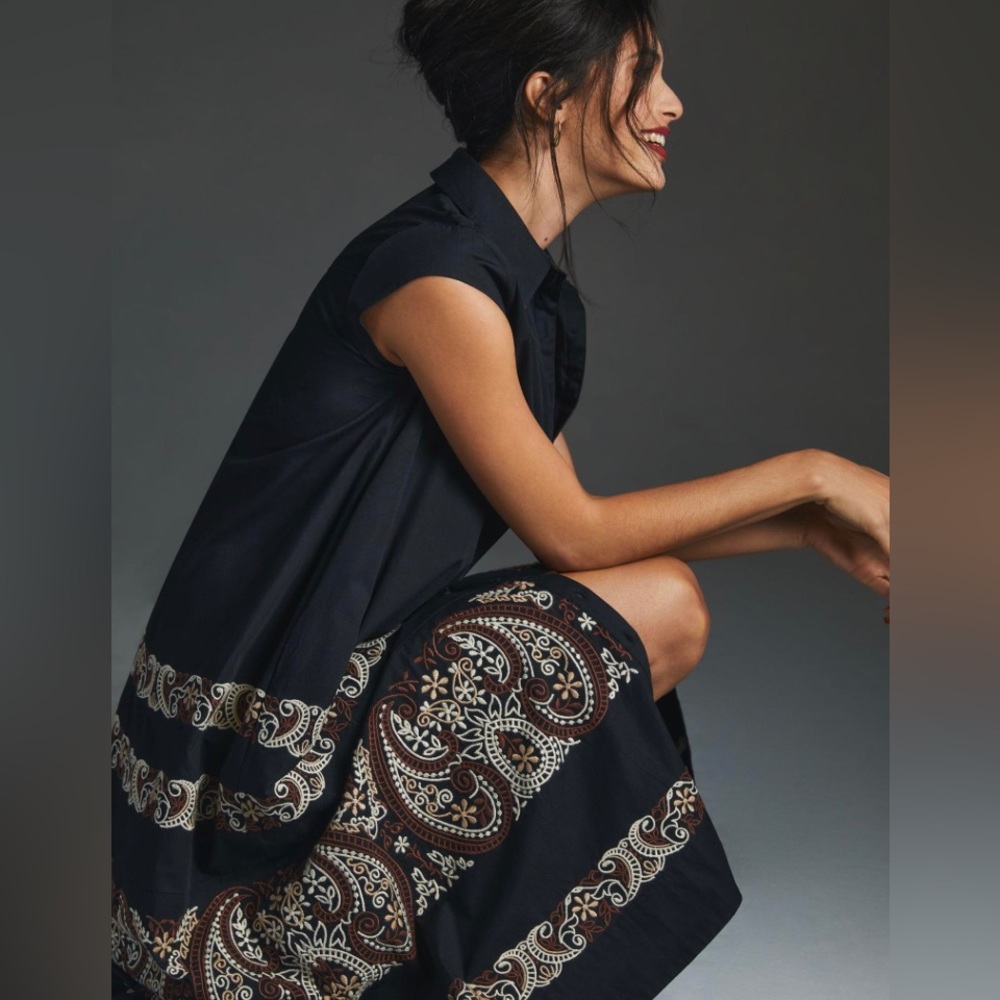 NWT by Anthropologie stunning summer dress- withPOCKETS!! XS